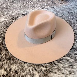 Rag & Bone Wide Brim Pink Wool Fedora Style Sz Small Hat